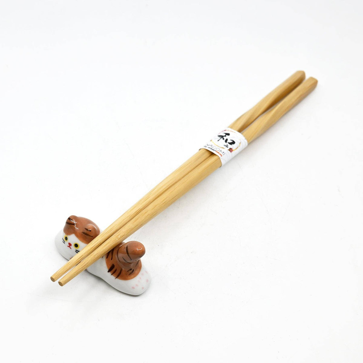 Urban Tokyo Brown White Cat Chopsticks Rest