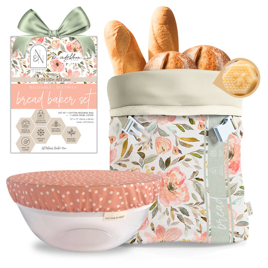 Nectar & Nest Artist Series Bread Baker Set - Sweetpea Garden