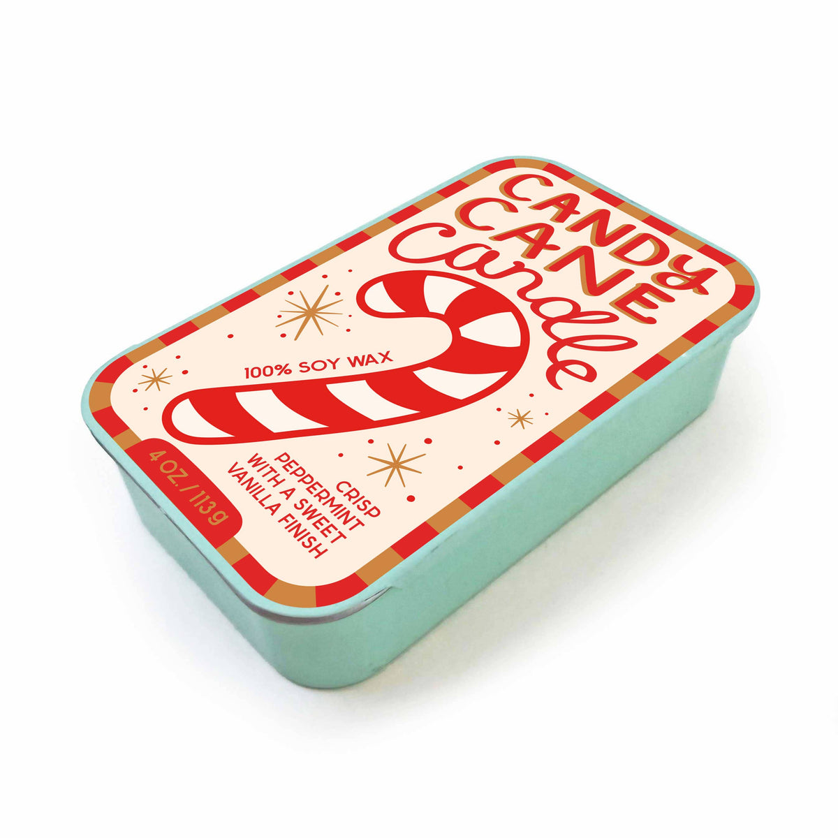 The Neighborgoods Candy Cane Candle