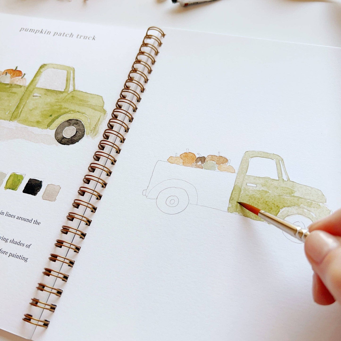emily lex studio Autumn Watercolor Workbook