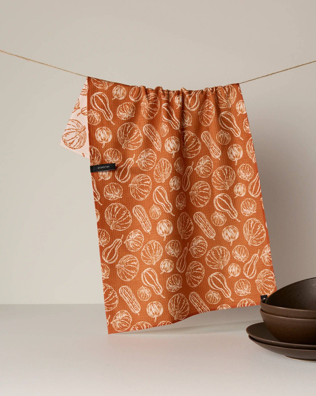 Geometry - Harvest Sketch Luxe Kitchen Towel