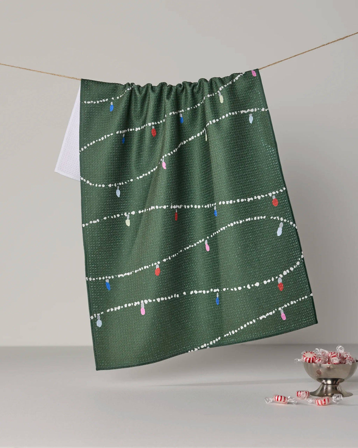 Geometry - Garland Glow Tea Towel - Holiday 2026