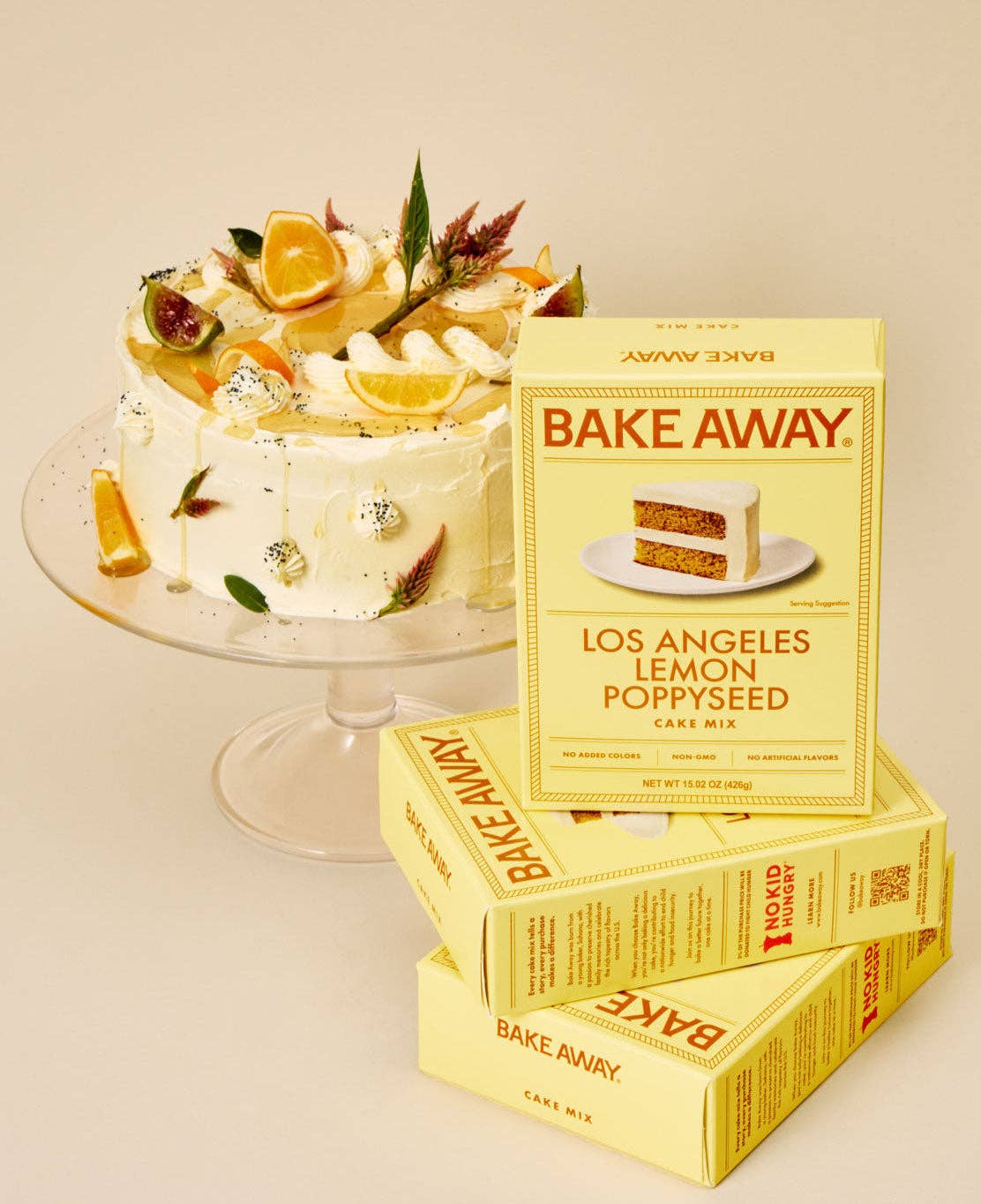 BAKE AWAY - LA Lemon Poppyseed Cake Mix | (1) Case = (8) ind. boxes