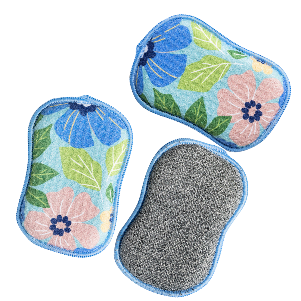 Once Again Home Co. - RE:usable Sponges (Set of 3) - Garden