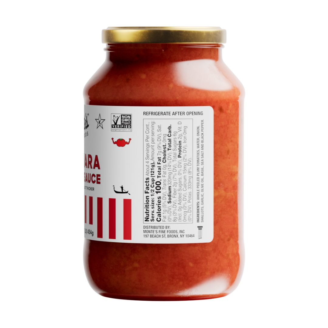 Monte’s Fine Foods - Monte's Marinara Tomato Sauce 16oz