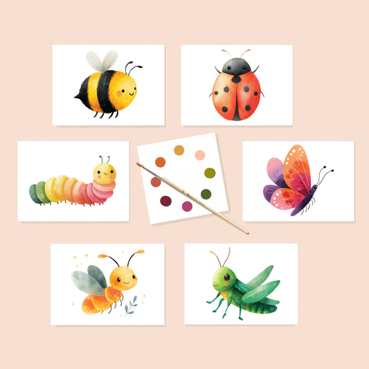 Petite Artisan Garden Friends Watercolor Postcard Kit