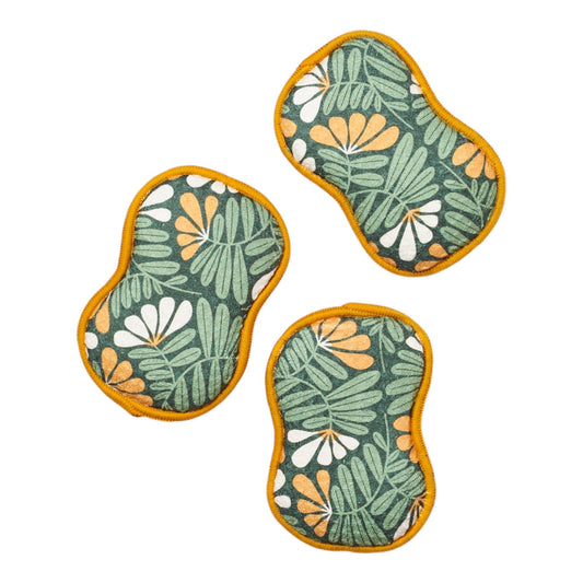 Once Again Home RE:usable Sponges - RJW Fall Flower, Set of 3