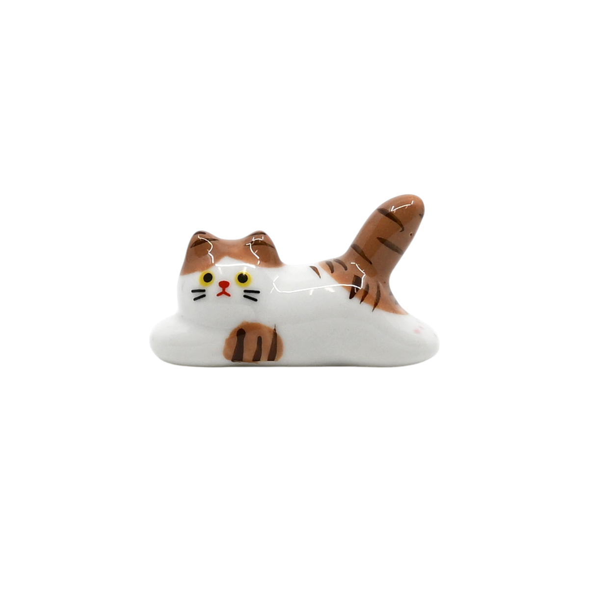 Urban Tokyo Brown White Cat Chopsticks Rest