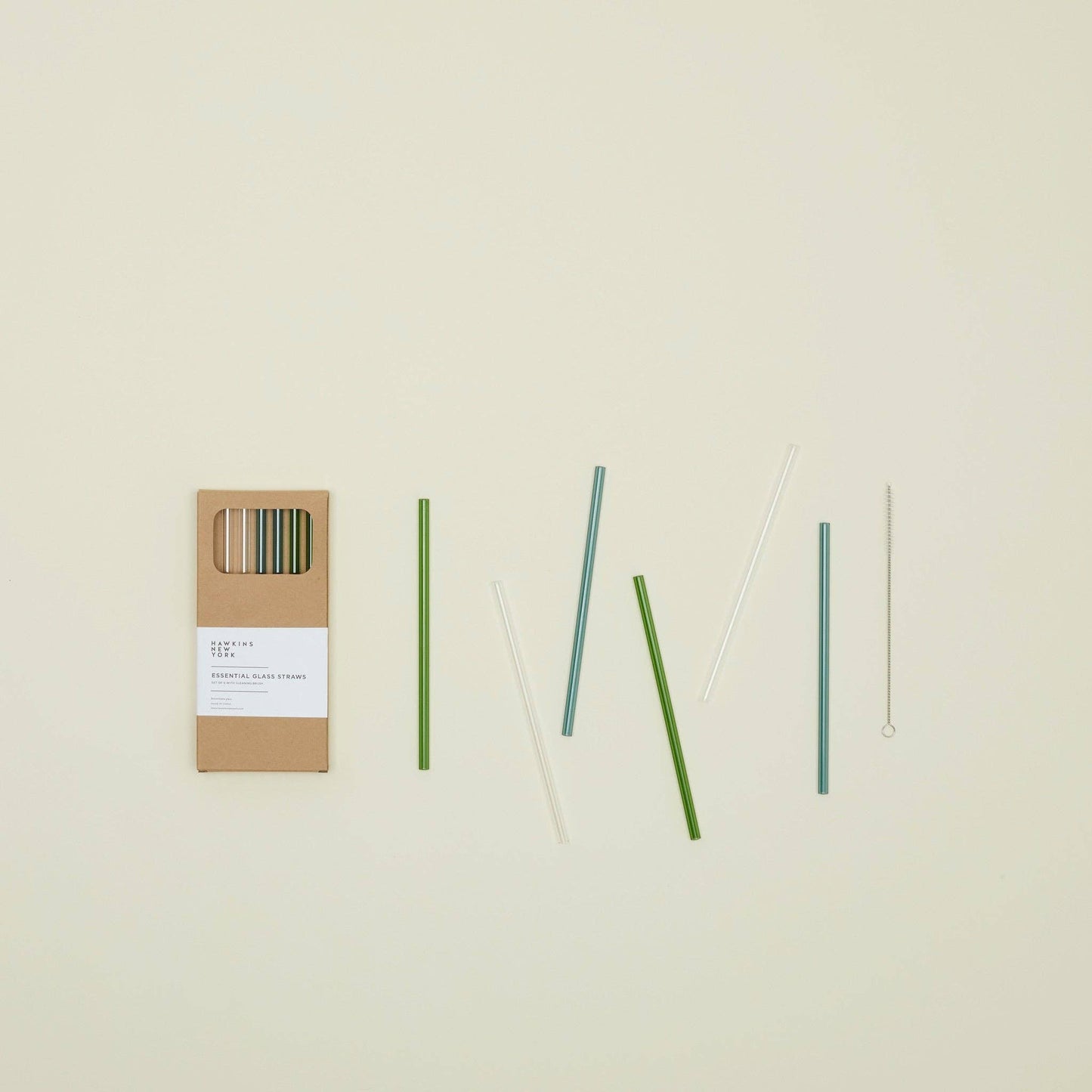 Hawkins New York - ESSENTIAL GLASS STRAWS - SET OF 6