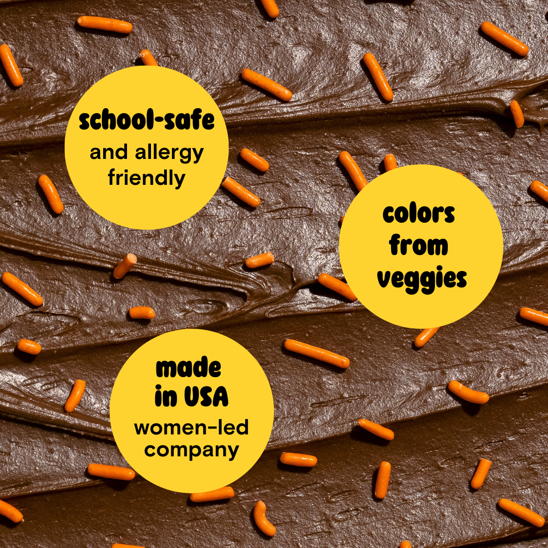 Supernatural - Dye-Free Softies Sprinkles: Orange