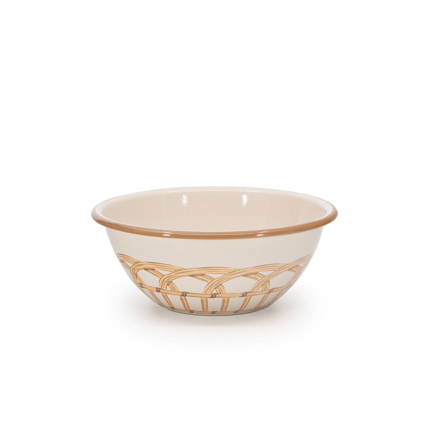 Crow Canyon Home - Domino x CCH Wicker Enamelware Small Serving Bowl