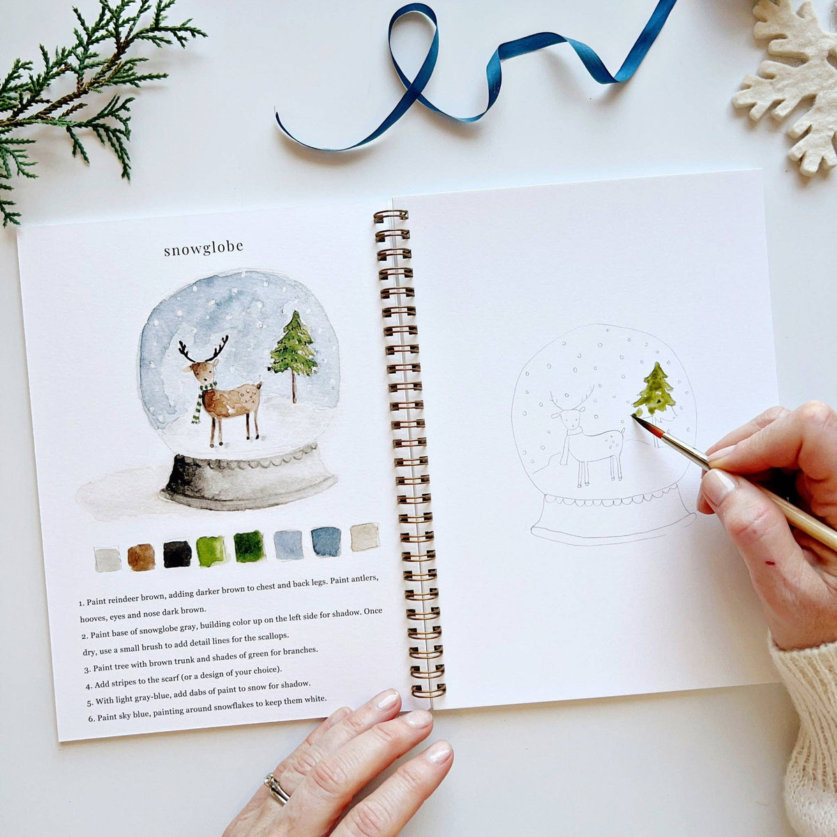 emily lex studio Winter Watercolor Workbook
