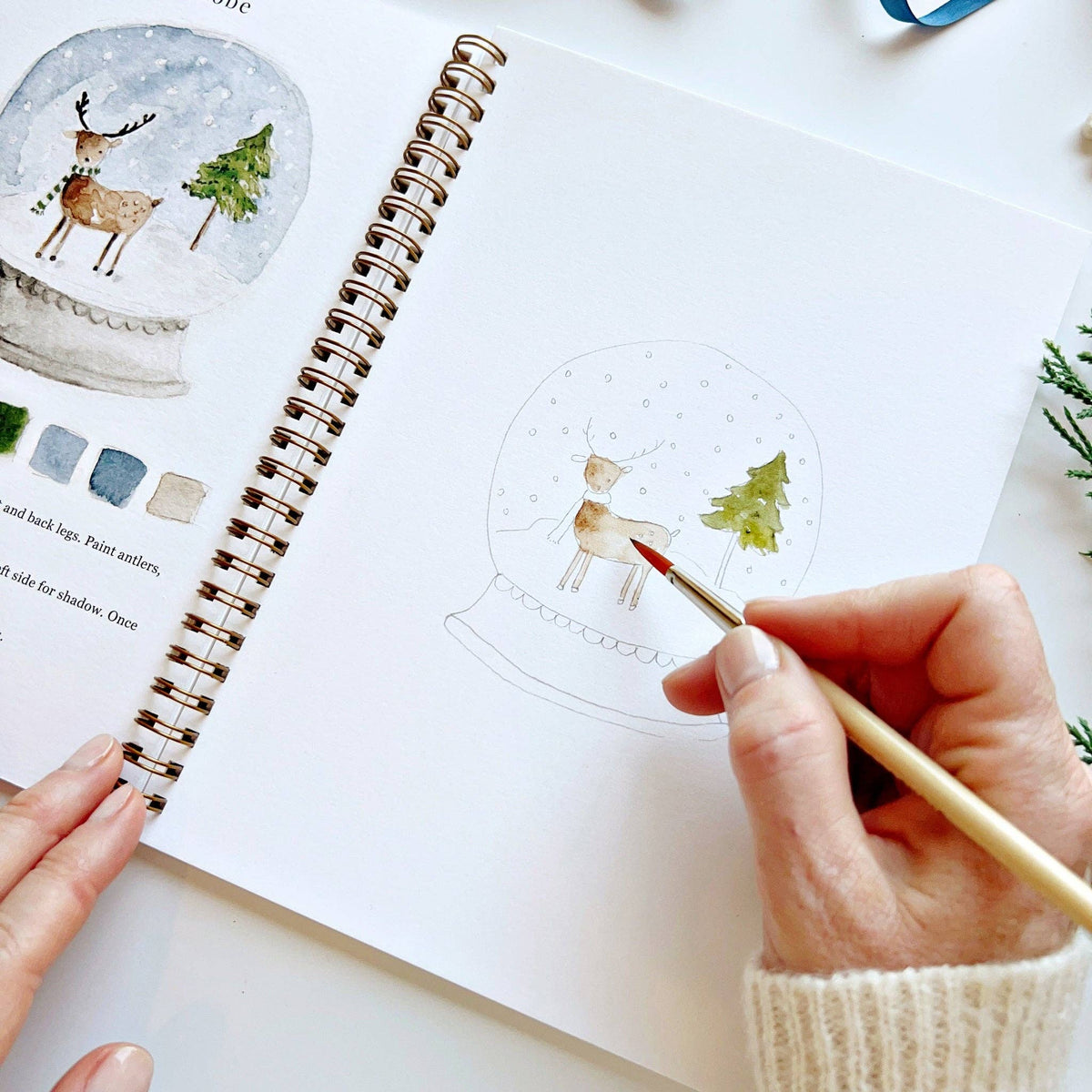 emily lex studio Winter Watercolor Workbook