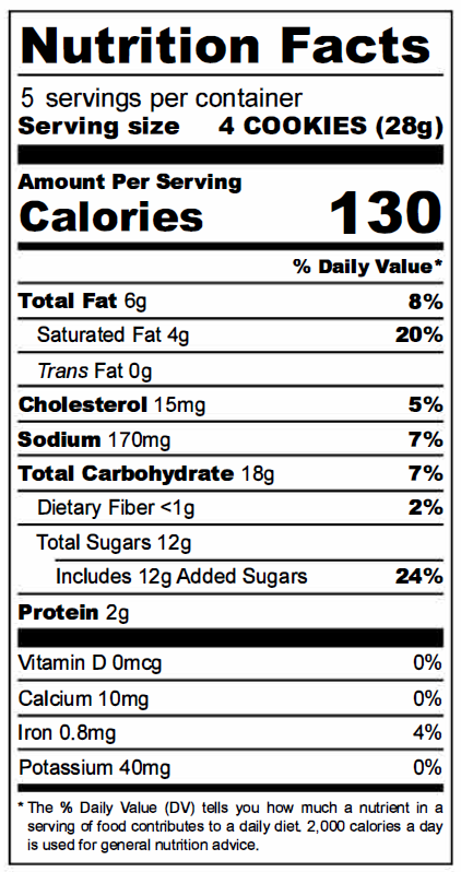 Fancypants Baking Chocolate Chip Cookies, 5oz