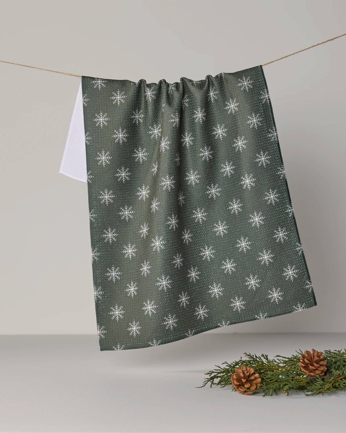 Geometry - Snowy Tea Towel