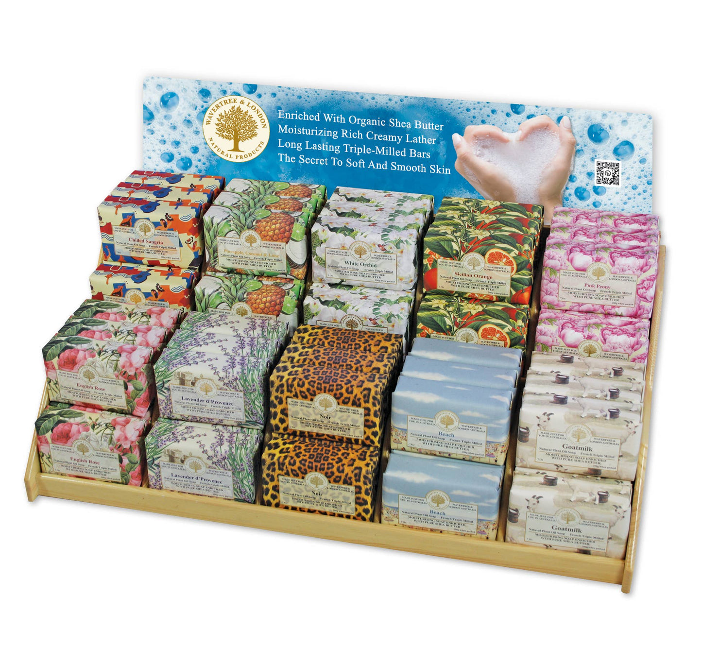 Wavertree & London - 2 Shelf Soap Display (EMPTY) - Wavertree & London