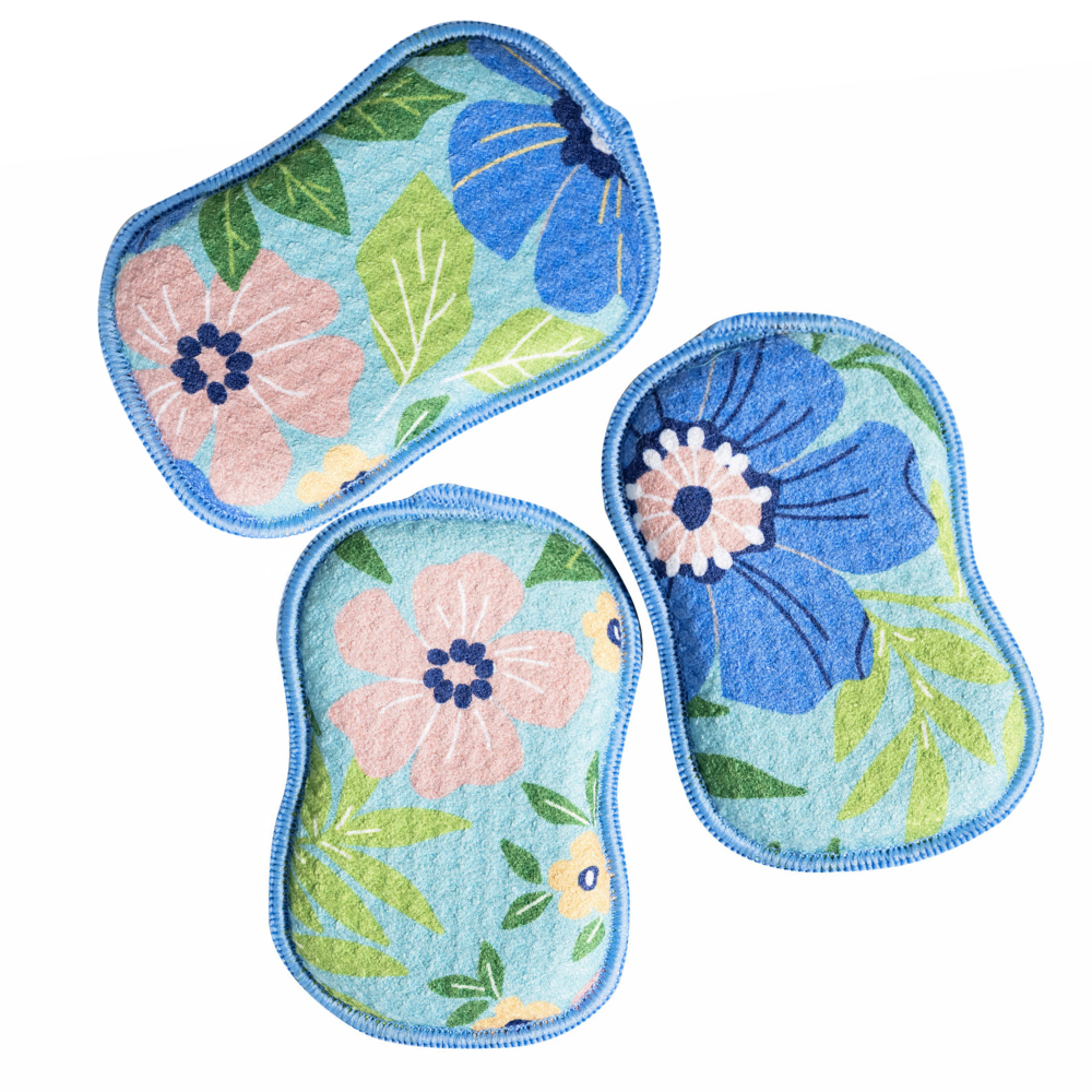 Once Again Home Co. - RE:usable Sponges (Set of 3) - Garden