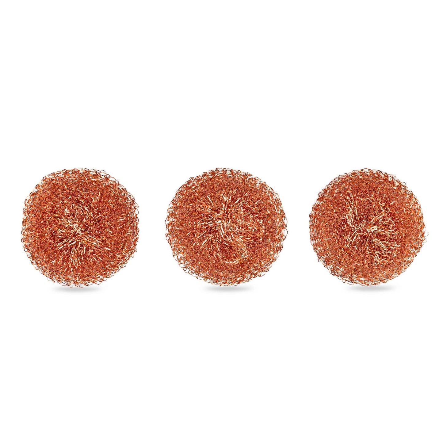Lucky Scrubber Antimicrobial Copper Scrubbers, Set of 3