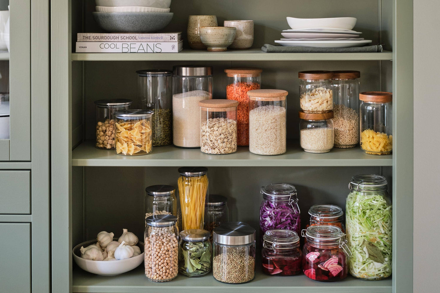 Port-Style Enterprises Inc. - KITCHEN BASICS Canister Borosilicate/Cork Lid 24oz