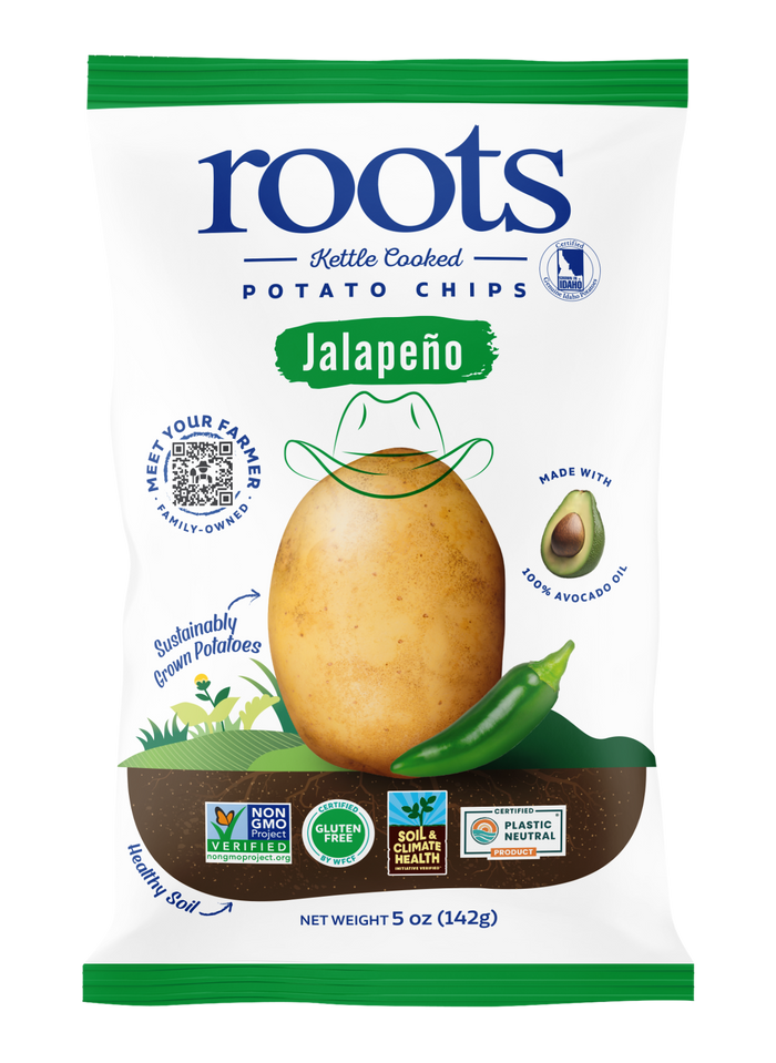 Roots Potato Chips Jalapeno Kettle Potato Chips, 5oz