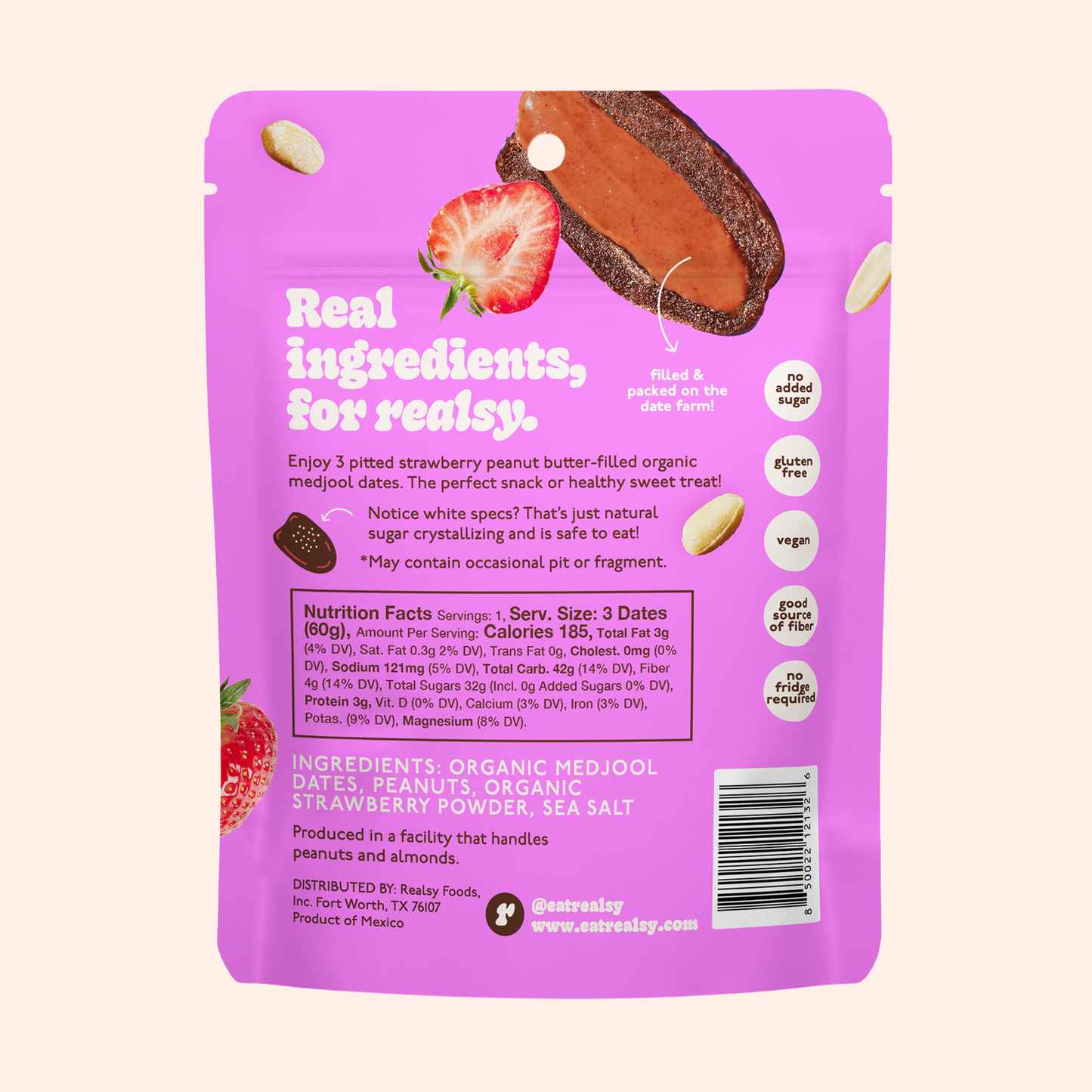 realsy - PB&J Dates | Snack Packs (10 pack)
