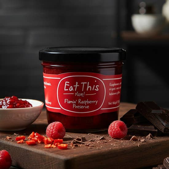 Eat This Yum -   Flamin' Raspberry Preserve