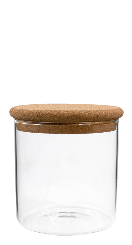 Borosilicate Glass Canister with Cork Lid, 18oz