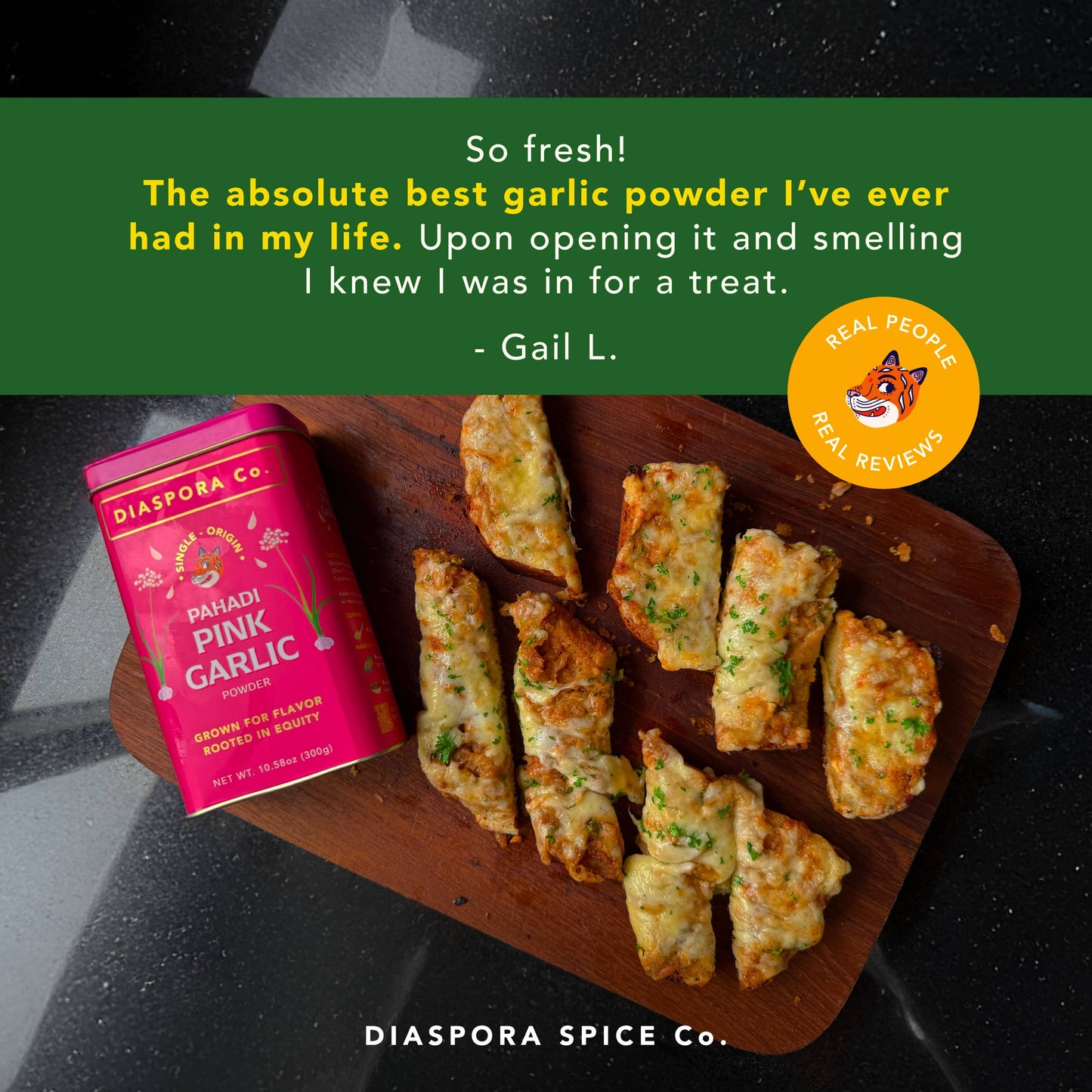 Diaspora Spice Pahadi Pink Garlic Powder, Single-Origin Spice