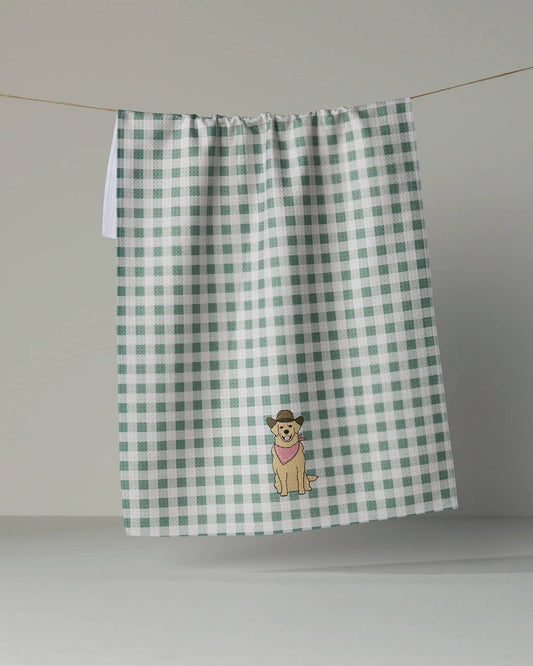 Geometry - Golden Western Tea Towel