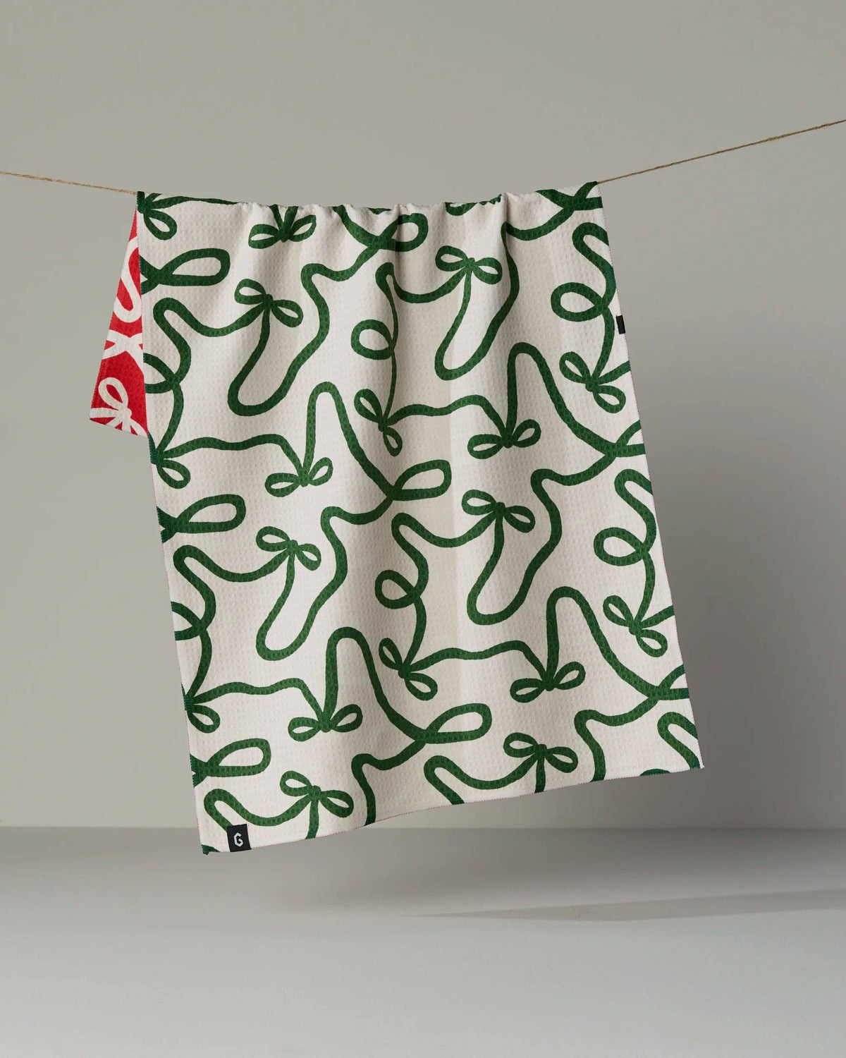 Geometry - Holiday Bows Luxe Kitchen Towel - Holiday 2026