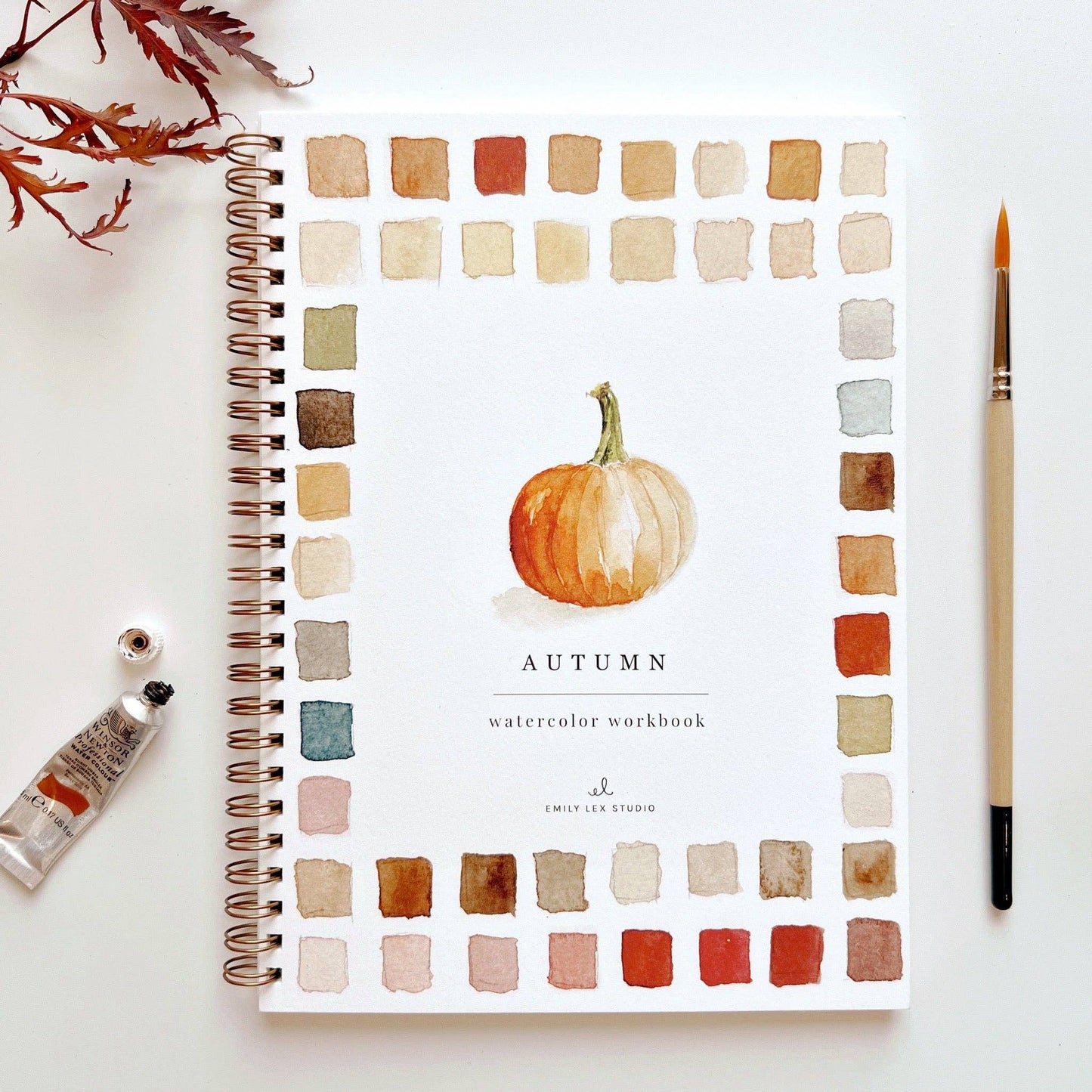 emily lex studio Autumn Watercolor Workbook