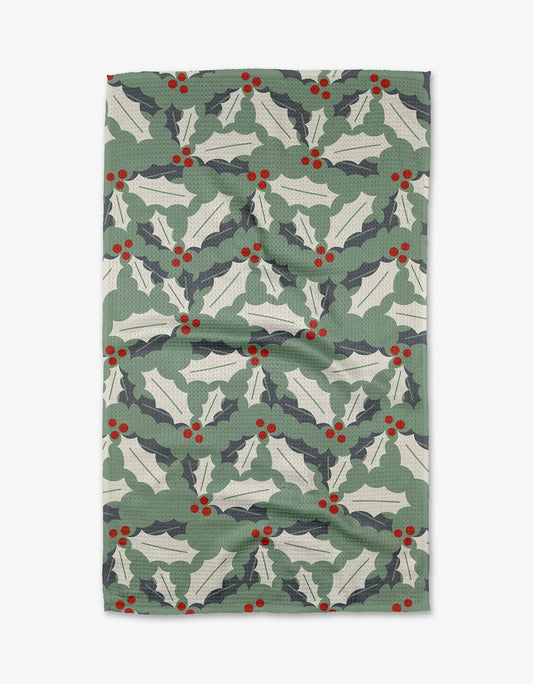 Geometry - Holly Jolly Kitchen Towel