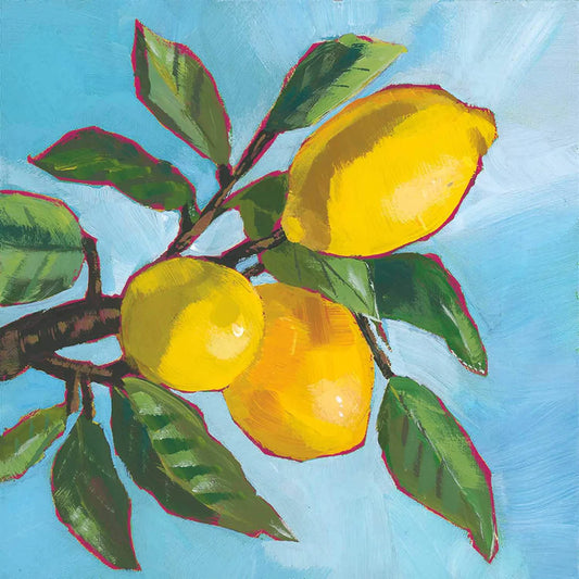 Lemon Musee Beverage Napkin