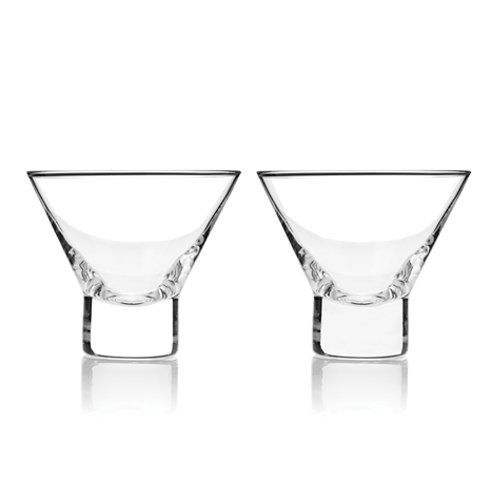Viski Stemless Crystal Martini Glasses- Single Glass