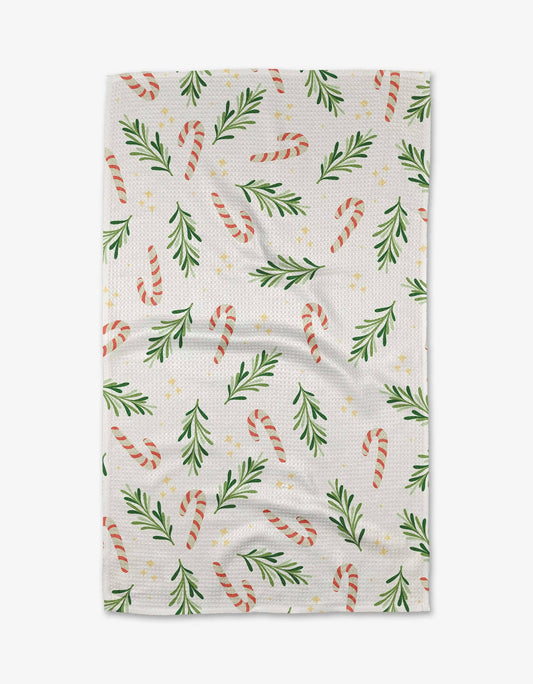 Geometry - Happy Holidays Tea Towel