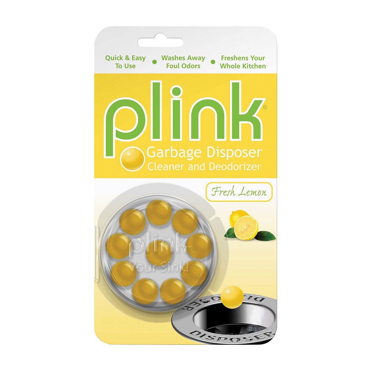 Plink Disposal Cleaner and Deodorizer, Lemon