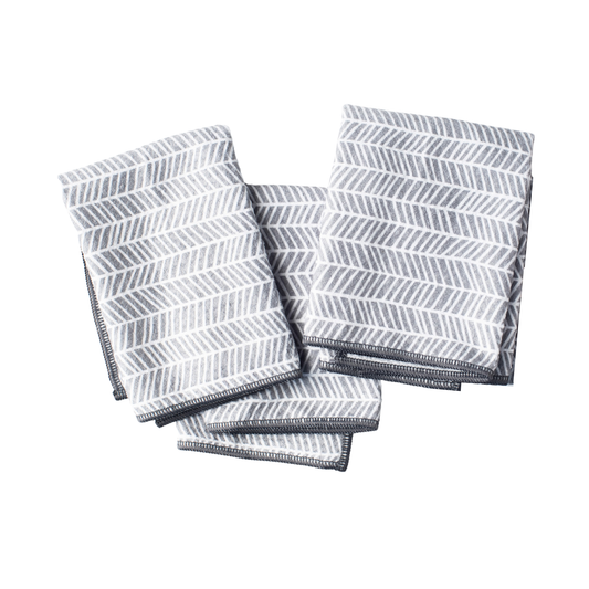 Once Again Home Mighty Minis Towel Set - Branches in Grey, Set of 3