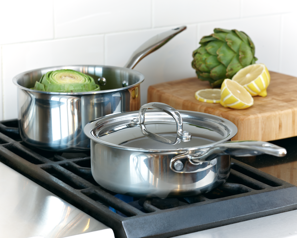 Heritage Steel Saucepan with Lid - 2 Qt