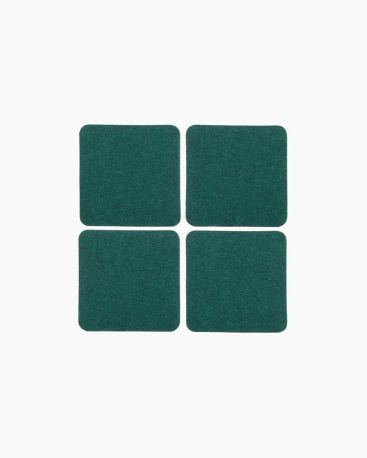 Graf Lantz - Bierfilzl Merino Wool Felt Square Coaster Solid 4 Pack: Kombu