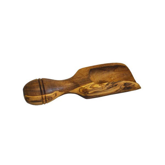 Olive Wood Salt Scoop - 4.75”