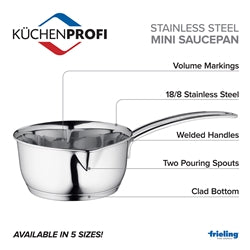 Kuchenprofi Stainless Steel Induction Saucepan - 0.26 QT